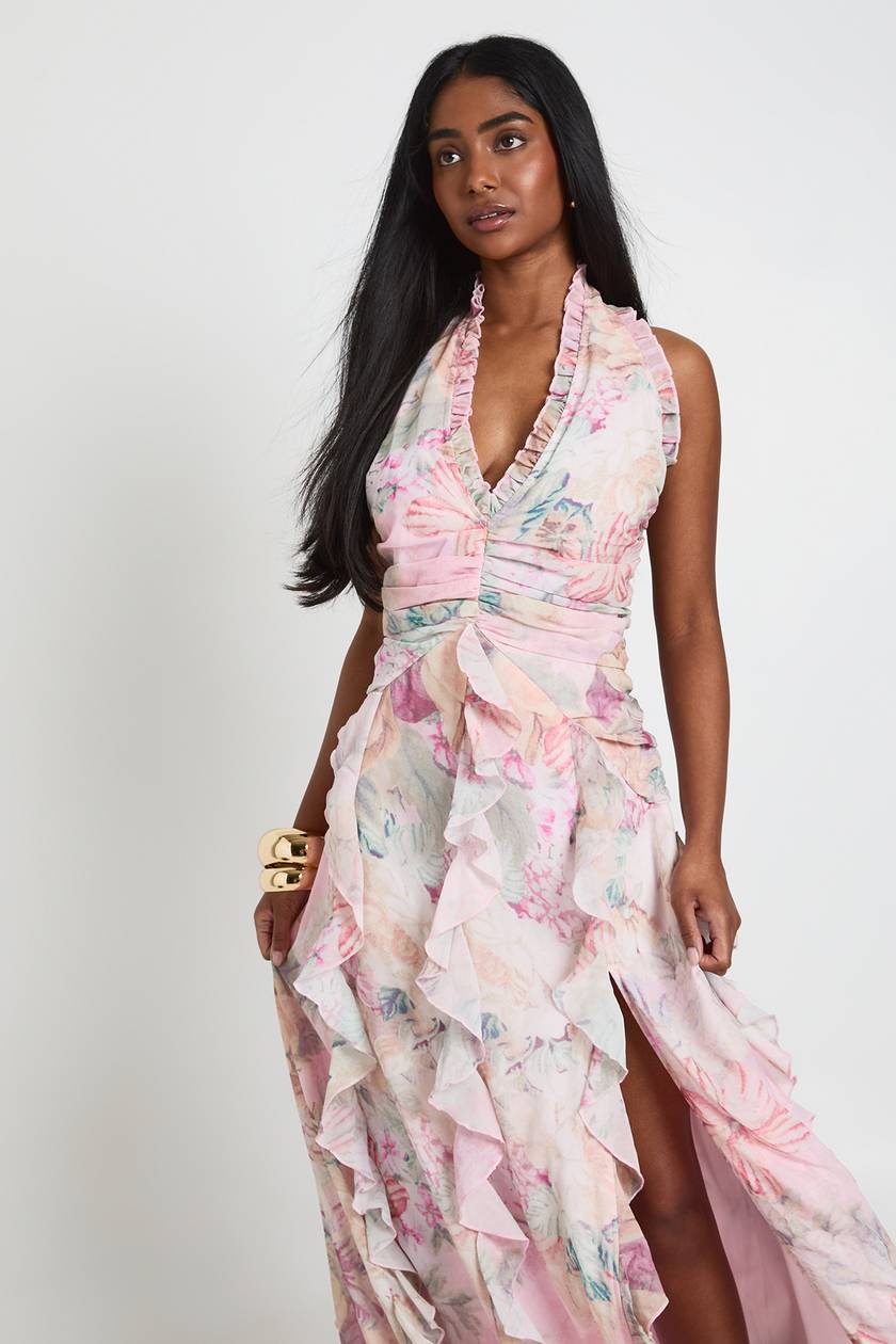 Leandra chiffon dress