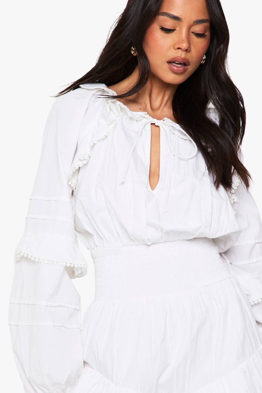 Reina ruffled dress