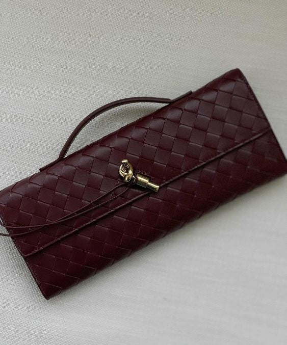 Elena woven clutch