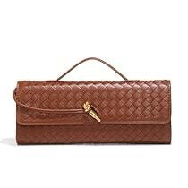Elena woven clutch