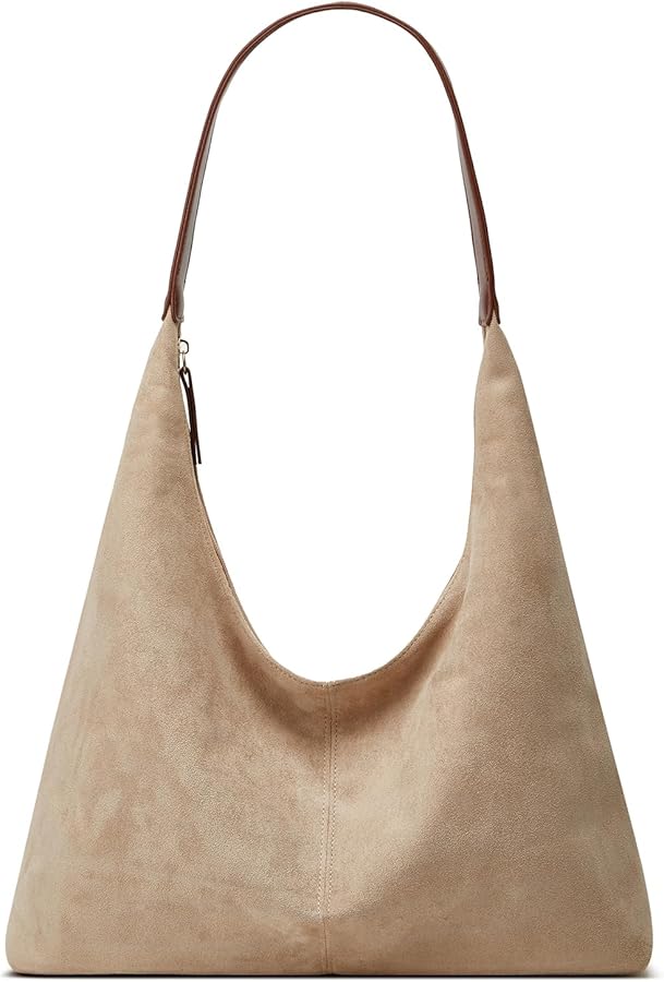 Zaria suede shoulder bag