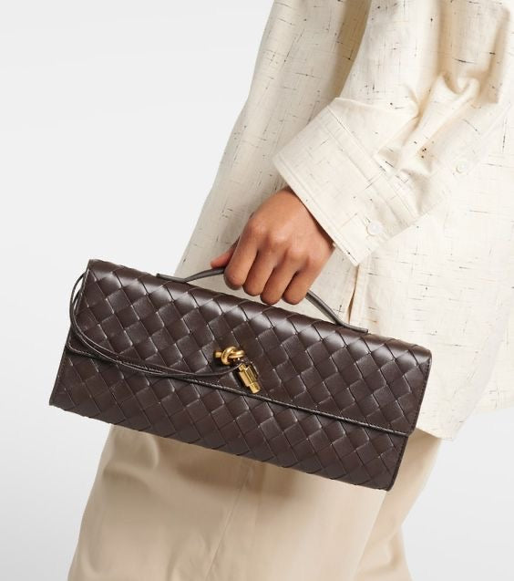Elena woven clutch