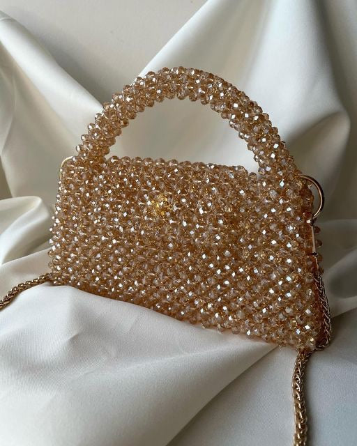 Laney sunset beaded shoulder bag