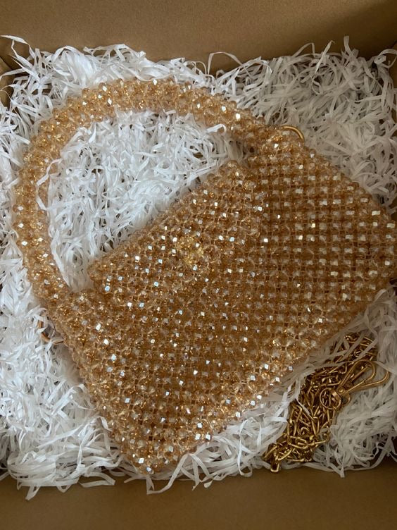 Laney sunset beaded shoulder bag