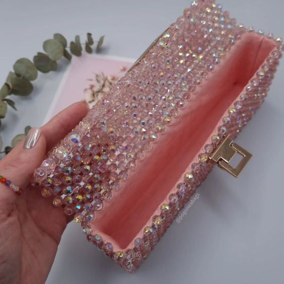 Maya pink clutch