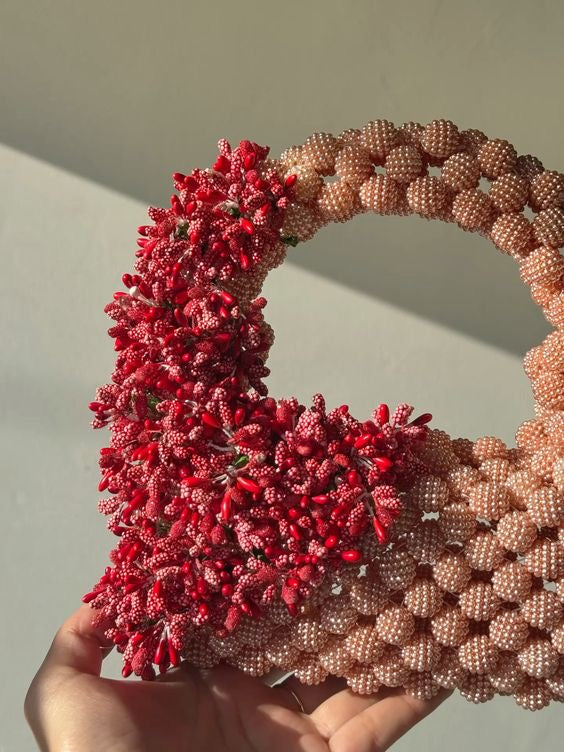 Talia floral beaded purse