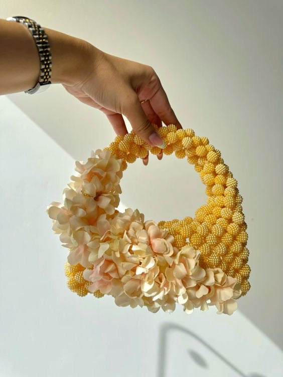 Lola floral beaded purse
